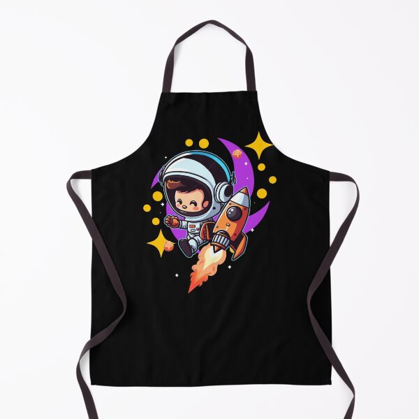Item preview, Cute Kawaii Astronaut Riding Rocket Cartoon Space Adventure designed and sold by Szpaku desart .