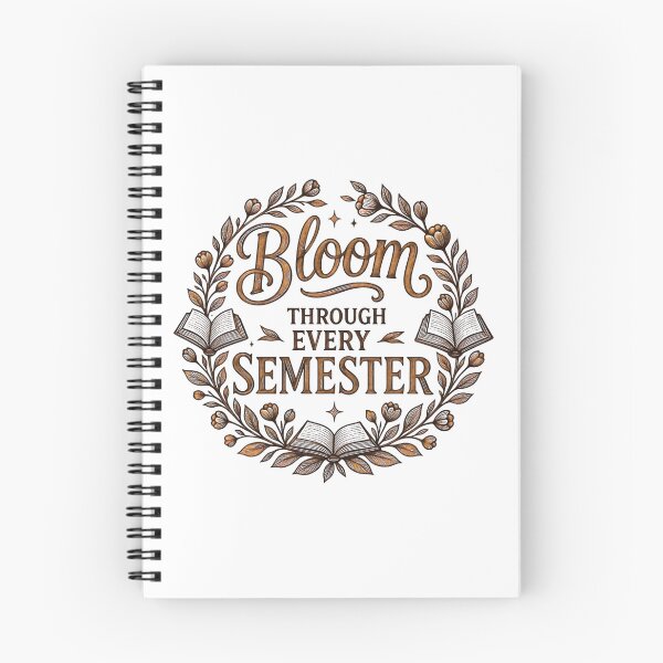 Item preview, Bloom Through Every Semester Burnished Leather Academia designed and sold by TrinovaCreates.