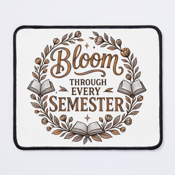 Item preview, Bloom Through Every Semester Burnished Leather Academia designed and sold by TrinovaCreates.