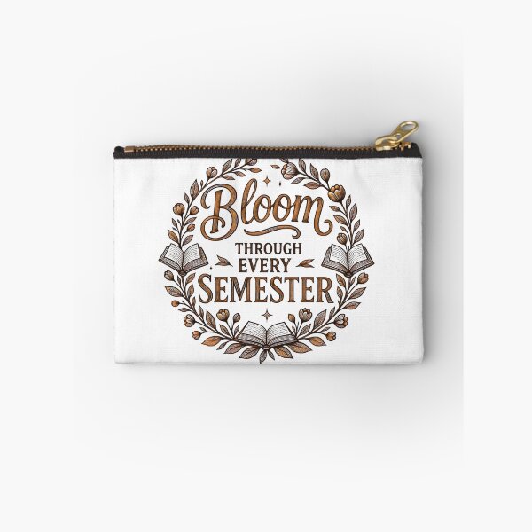Item preview, Bloom Through Every Semester Burnished Leather Academia designed and sold by TrinovaCreates.