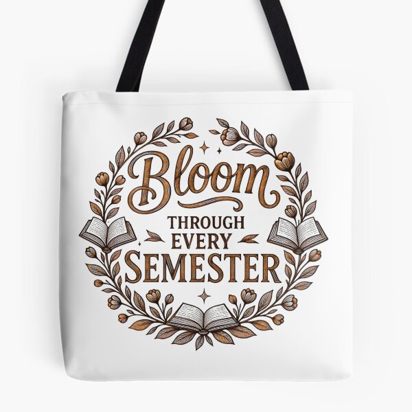 Item preview, Bloom Through Every Semester Burnished Leather Academia designed and sold by TrinovaCreates.