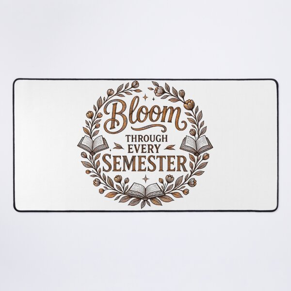 Item preview, Bloom Through Every Semester Burnished Leather Academia designed and sold by TrinovaCreates.