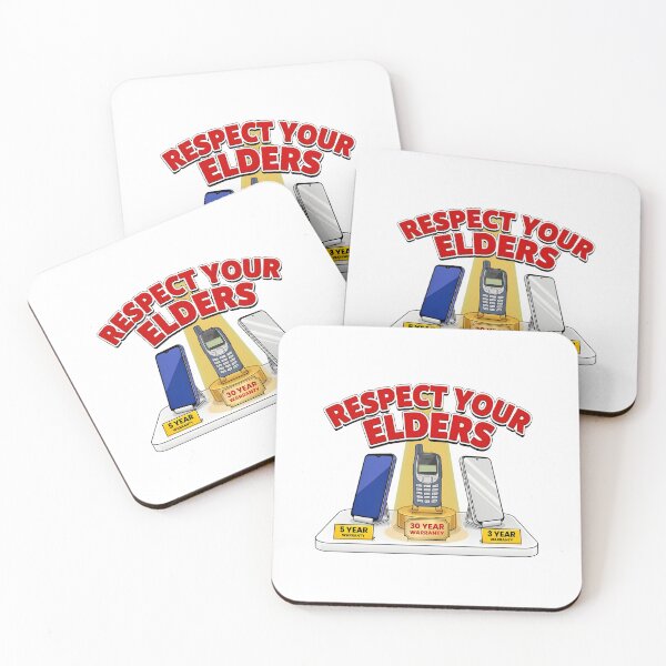 Item preview,  Respect Your Elders Phone Smartphone 3 Years. Keypad Phone 30 Years. designed and sold by AleksandraJac05.