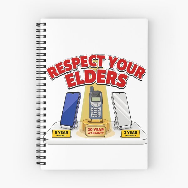 Item preview,  Respect Your Elders Phone Smartphone 3 Years. Keypad Phone 30 Years. designed and sold by AleksandraJac05.
