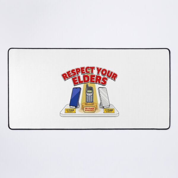 Item preview,  Respect Your Elders Phone Smartphone 3 Years. Keypad Phone 30 Years. designed and sold by AleksandraJac05.