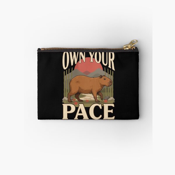 Item preview, Own Your Pace Capybara – Vintage Stoic Zen Design designed and sold by No Excuses Supply.