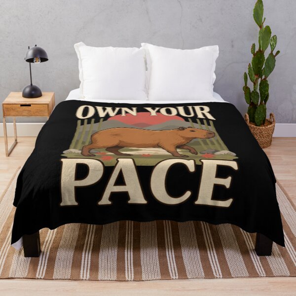 Item preview, Own Your Pace Capybara – Vintage Stoic Zen Design designed and sold by No Excuses Supply.