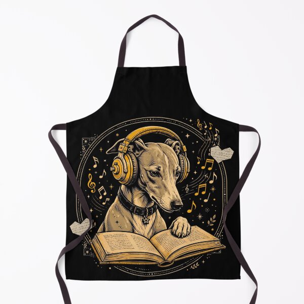 Item preview, Greyhound, lover of reading and good music designed and sold by ConElAlma.