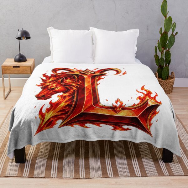 Item preview, Aries Emberstallion Flameglyph Letter L designed and sold by BlissBlvdShop.