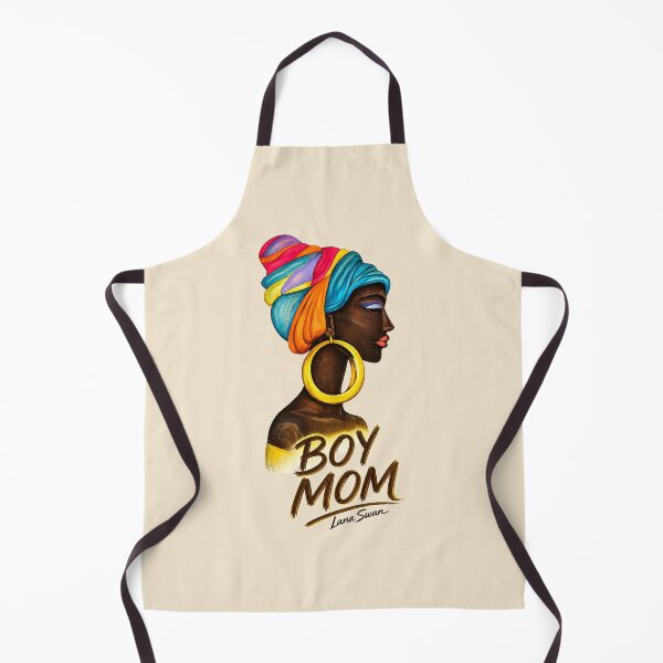 Item preview, BOY MOM | Black African Portrait | Afro Style Art by Lana Swan designed and sold by Baroness Swan.