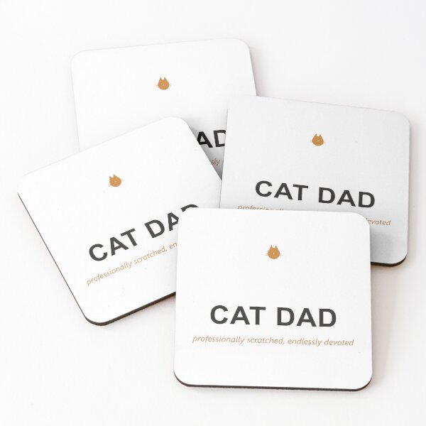 Item preview, Cat Dad — Professionally Scratched, Endlessly Devoted designed and sold by Athena Design Co..