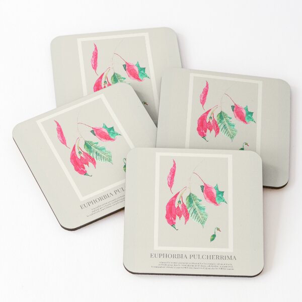 Item preview, Vintage Botanical Poinsettia Watercolor designed and sold by ElizabethCoelho.