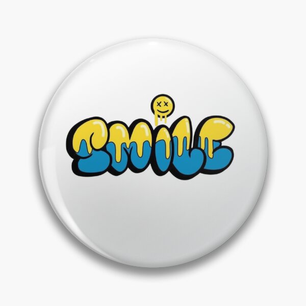 Item preview, Smile Drip Graffiti Street Art Yellow Blue Melted Smiley designed and sold by Jo Graphics.