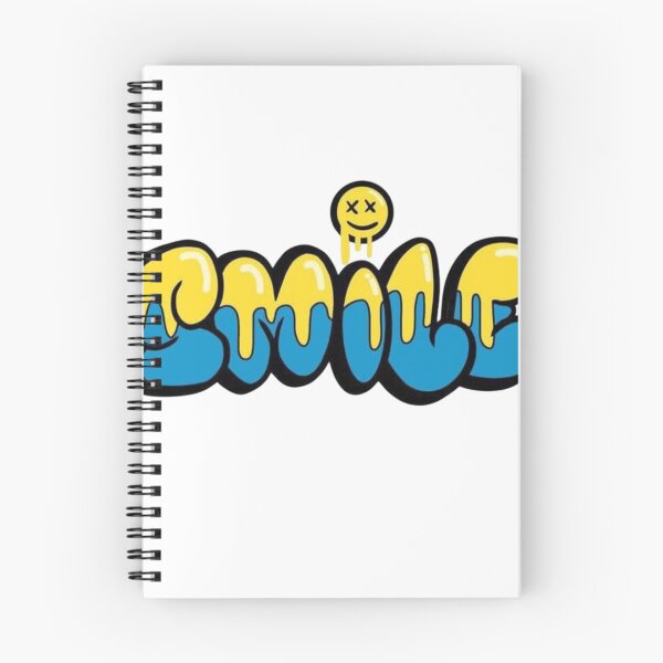 Item preview, Smile Drip Graffiti Street Art Yellow Blue Melted Smiley designed and sold by Jo Graphics.