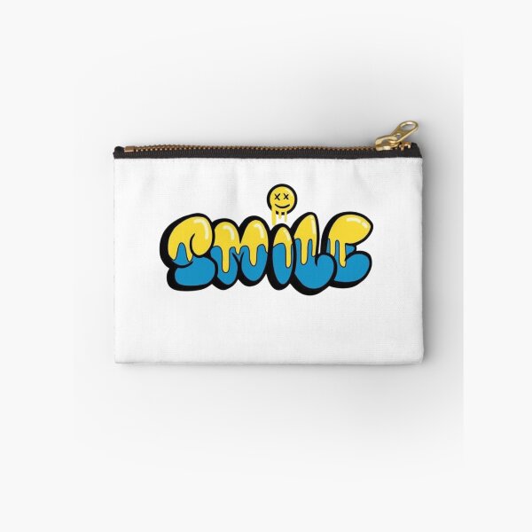 Item preview, Smile Drip Graffiti Street Art Yellow Blue Melted Smiley designed and sold by Jo Graphics.