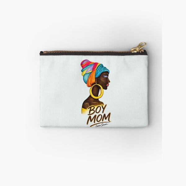 Item preview, BOY MOM | Afro Style Black Woman | Mint Edition by Lana Swan designed and sold by BlueberrySwan.
