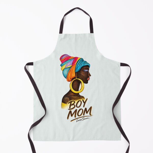 Item preview, BOY MOM | Afro Style Black Woman | Mint Edition by Lana Swan designed and sold by Baroness Swan.