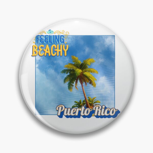 Item preview, Feeling Beachy Puerto Rico - Retro Halftone Palm Tree Design designed and sold by DonnaRaine.