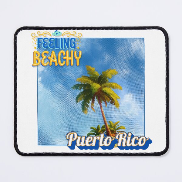 Item preview, Feeling Beachy Puerto Rico - Retro Halftone Palm Tree Design designed and sold by DonnaRaine.