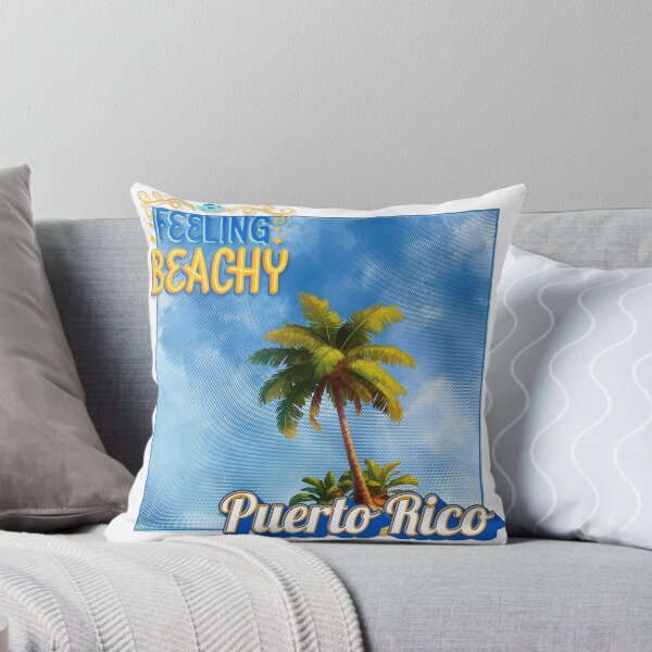 Item preview, Feeling Beachy Puerto Rico - Retro Halftone Palm Tree Design designed and sold by DonnaRaine.