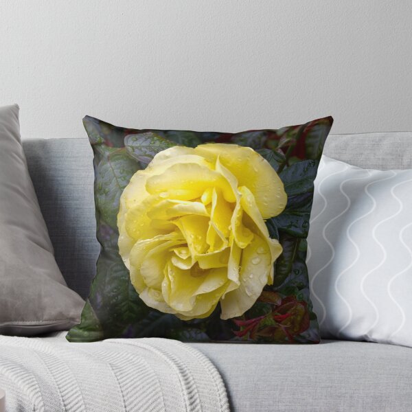 Item preview, Yellow rose with water drops designed and sold by alan tunnicliffe.