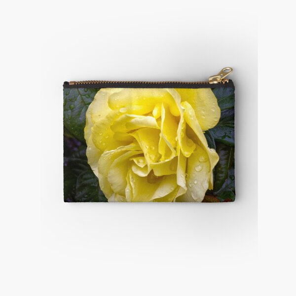 Item preview, Yellow rose with water drops designed and sold by alan tunnicliffe.