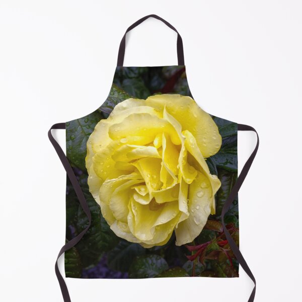 Item preview, Yellow rose with water drops designed and sold by alan tunnicliffe.
