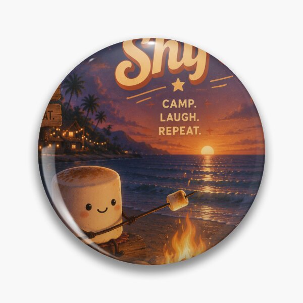 Item preview, Night Shift | Cozy Marshmallow Campfire Beach Illustration designed and sold by Genesis-Ink.