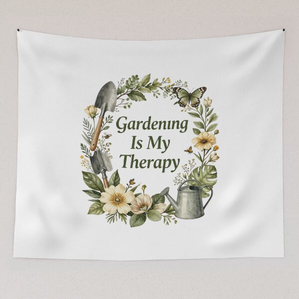 Item preview, Gardening Is My Therapy  Funny Gardening Vintage Garden designed and sold by AleksandraJac05.