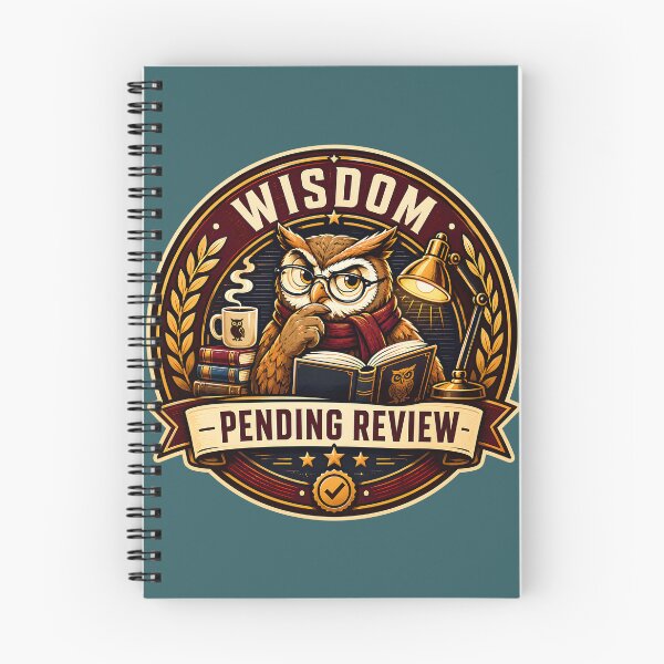 Item preview, Wisdom Pending Review Shirt, Funny Intelligence Parody Tee, Clever Quote Shirt, Academic Humor Graphic, Vintage Badge Design, Smart People Gift designed and sold by  MAD's Recreation Studio.