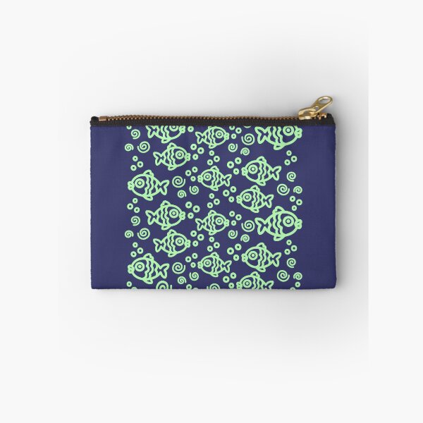 Item preview, Green School of Fish Pattern designed and sold by Grateful-Fool.