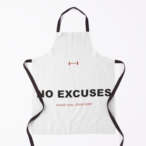 Item preview, No Excuses — Sweat Now, Shine Later designed and sold by Athena Design Co..
