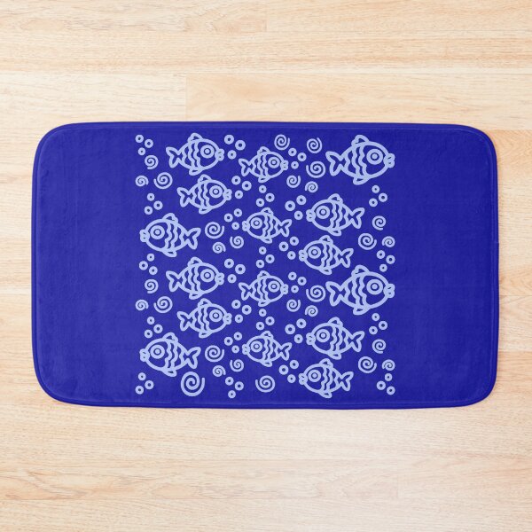 Item preview, Blue School of Fish Pattern designed and sold by Grateful-Fool.