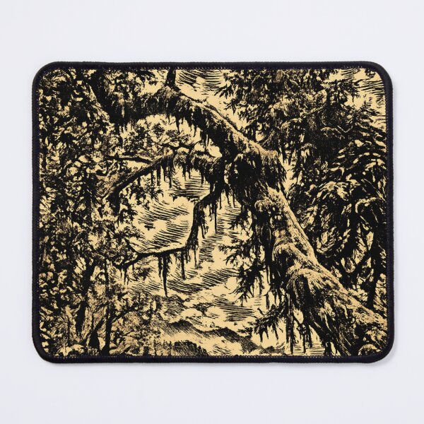 Item preview,  Mossy Redwoods Forest | Linocut Nature designed and sold by Linoluca.