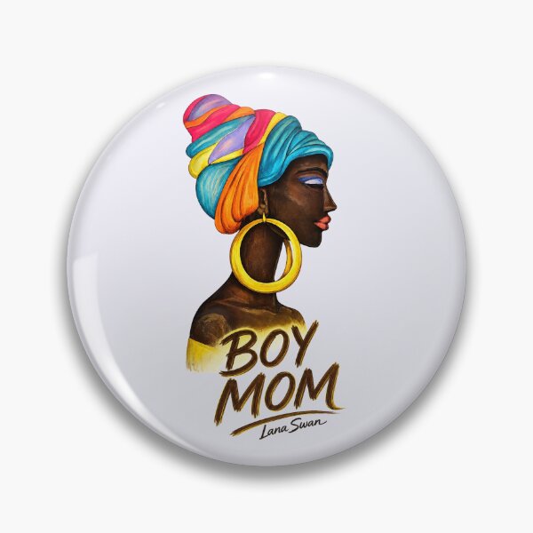 Item preview, BOY MOM | Mother & Son Afro Art | Lavender Edition by Lana Swan designed and sold by BlueberrySwan.