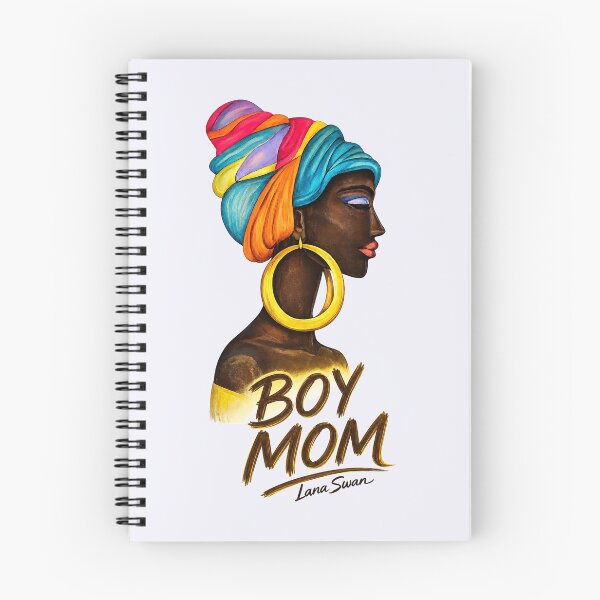 Item preview, BOY MOM | Mother & Son Afro Art | Lavender Edition by Lana Swan designed and sold by BlueberrySwan.