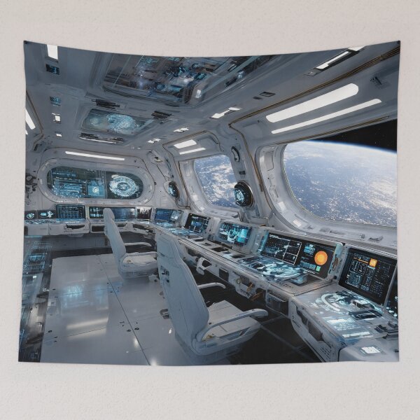 Item preview, Space Station Cockpit  designed and sold by AwesomeDigiShop.