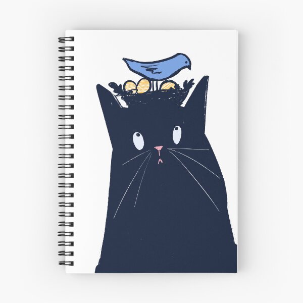 Item preview, Funny Black Cat No Thoughts Head Empty Meme designed and sold by ArtbyLanaN.