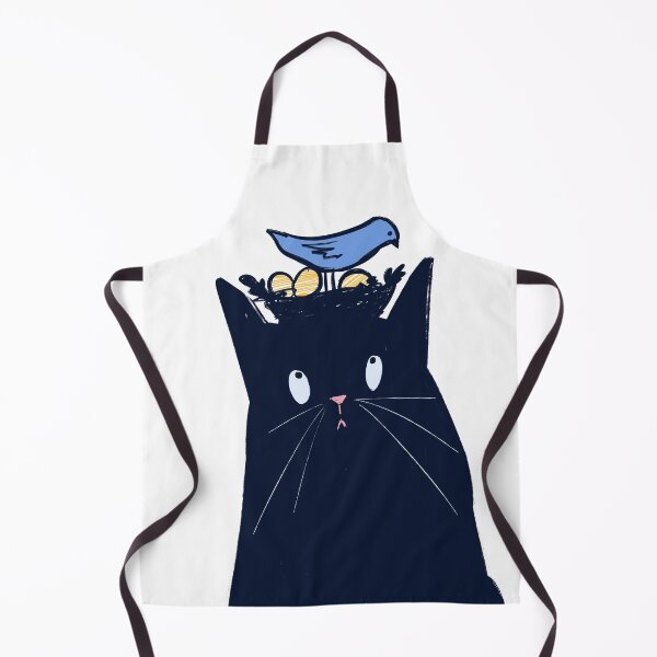 Item preview, Funny Black Cat No Thoughts Head Empty Meme designed and sold by ArtbyLanaN.
