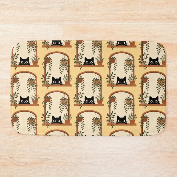Item preview, Curious Cat in the Indoor Garden designed and sold by DesingsTR.
