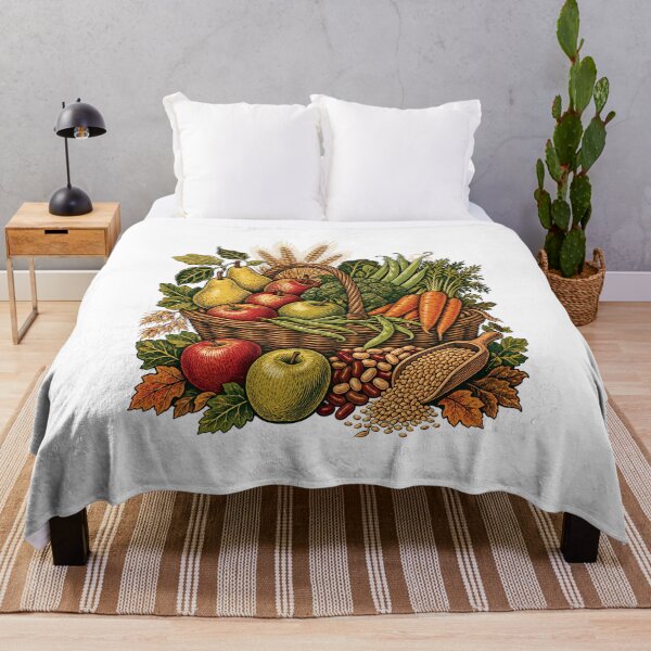 Item preview, Colorful High Fiber Food Art and Healthy Whole Foods Illustration designed and sold by AMICO77.