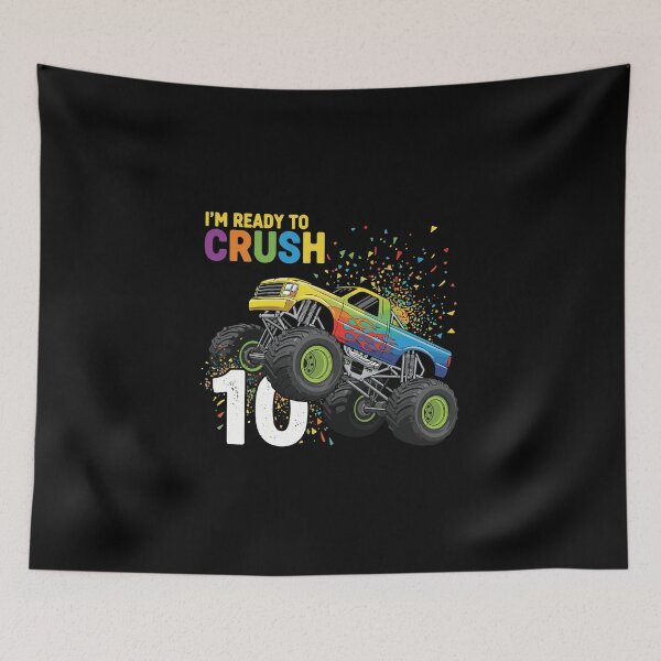 Item preview, I'm Ready To Crush 10 Monster Truck Tenth Birthday Boy designed and sold by PopStars1993.