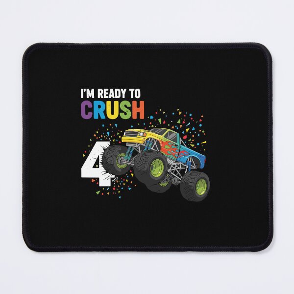 Item preview, I'm Ready To Crush 4 Monster Truck Fourth Birthday Boy Kids designed and sold by PopStars1993.