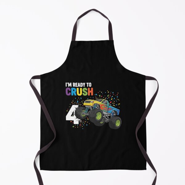 Item preview, I'm Ready To Crush 4 Monster Truck Fourth Birthday Boy Kids designed and sold by PopStars1993.