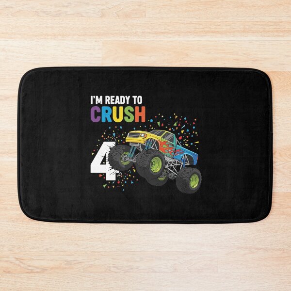 Item preview, I'm Ready To Crush 4 Monster Truck Fourth Birthday Boy Kids designed and sold by PopStars1993.