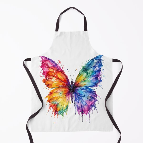 Item preview, Rainbow Watercolor Butterfly | Colorful Butterfly Art designed and sold by SmikiM.