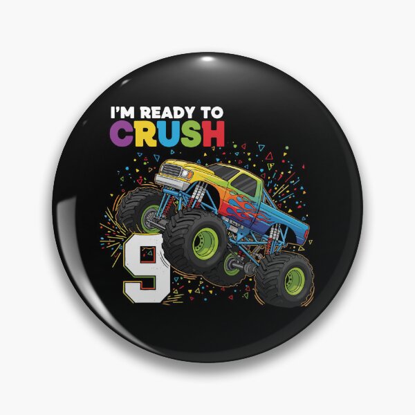 Item preview, I'm Ready To Crush 9th Birthday Monster Truck Boy designed and sold by PopStars1993.