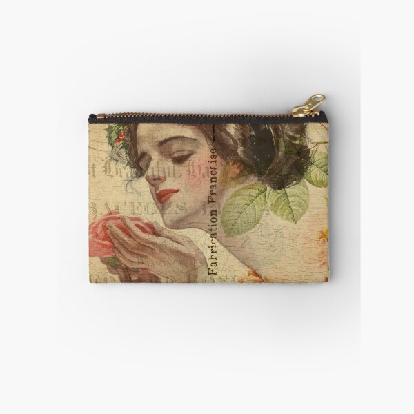 Item preview, Carte Postale Rose – Romantic Portrait Vintage Art designed and sold by MarkedArtPrints.