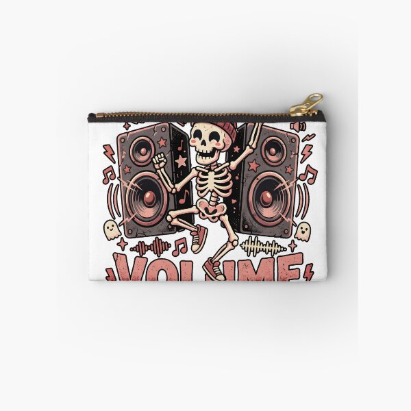 Item preview, Skeleton Wearing Beanie Dancing Between Giant Speakers with Volume Maximum  designed and sold by MisteryDesigner.