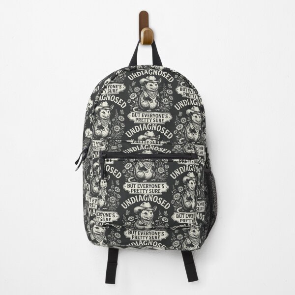 Item preview, Undiagnosed Cowboy Possum Mental Health Floral designed and sold by Y-Vibes.
